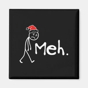 Meh. Funny Christmas Introvert  Magnet