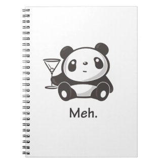 Meh Panda Spiral Notebook