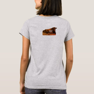 Meh talking cow mouth open moo sound T-Shirt