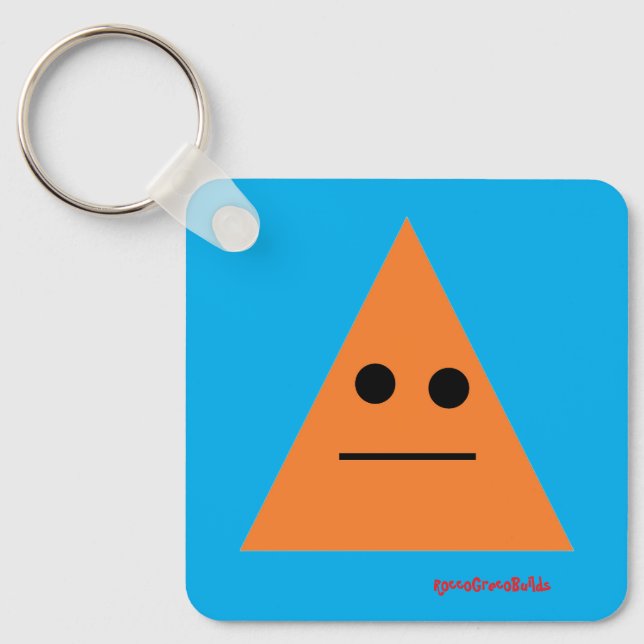 Meh Triangle Keychain (Front)