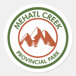 Mehatl Creek Provincial Park Classic Round Sticker