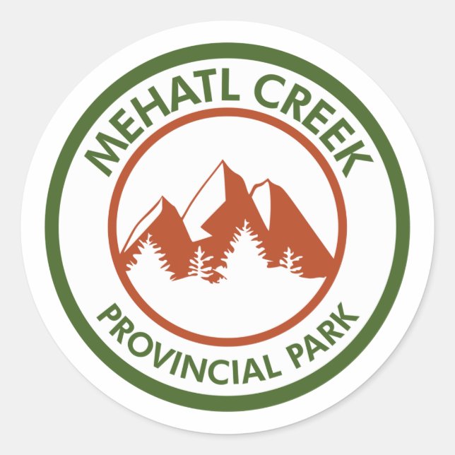 Mehatl Creek Provincial Park Classic Round Sticker (Front)