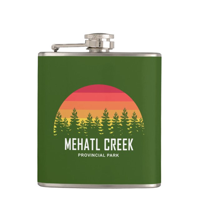 Mehatl Creek Provincial Park Hip Flask (Front)