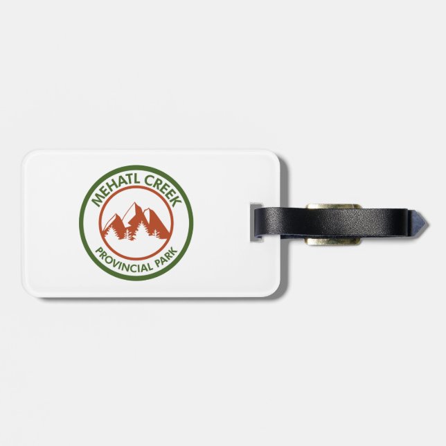 Mehatl Creek Provincial Park Luggage Tag (Back Horizontal)
