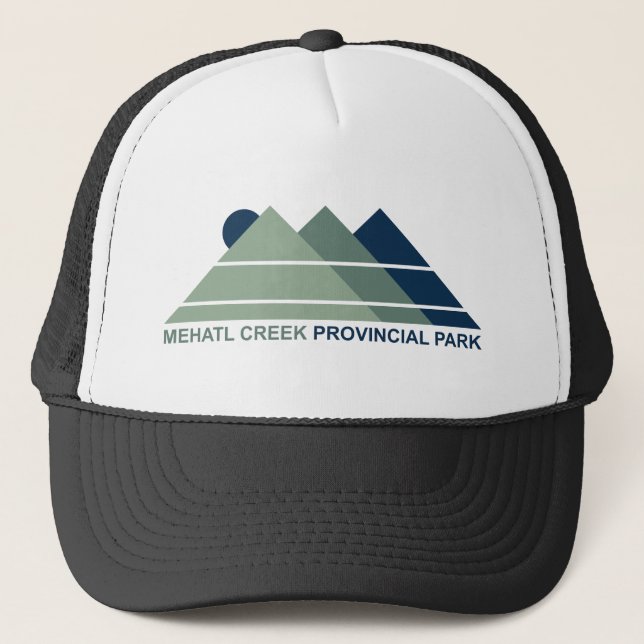 Mehatl Creek Provincial Park Mountain Sun Trucker Hat (Front)