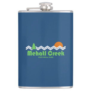 Mehatl Creek Provincial Park Retro Hip Flask