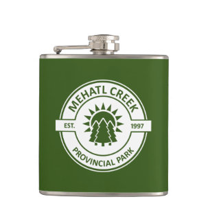 Mehatl Creek Provincial Park Sun Trees Hip Flask