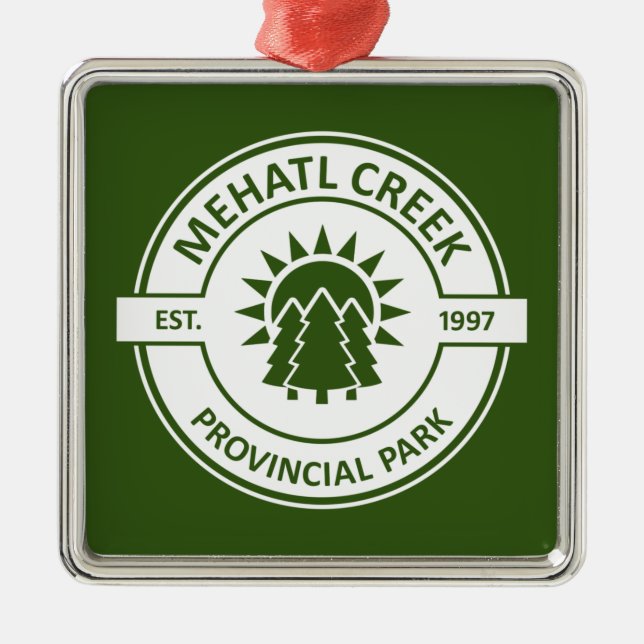 Mehatl Creek Provincial Park Sun Trees Metal Tree Decoration (Front)