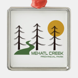 Mehatl Creek Provincial Park Trail Metal Tree Decoration