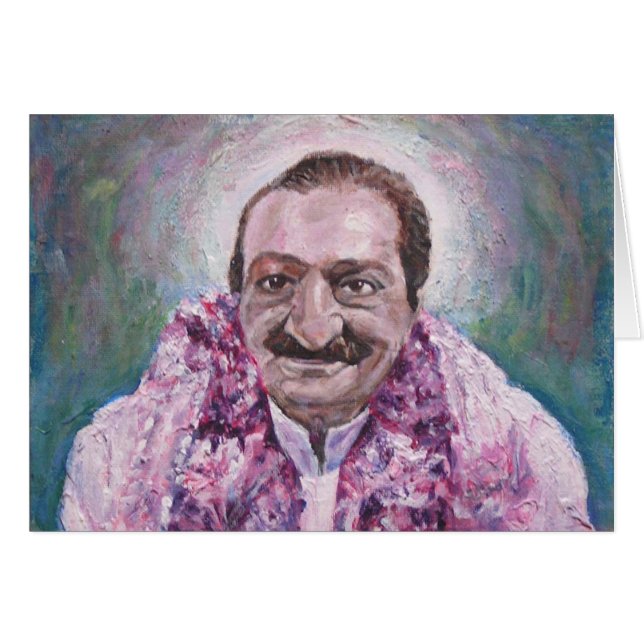 Meher Baba, blank message (Front Horizontal)