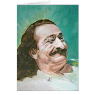 MEHER BABA, JOYOUS--CARD (blank message)