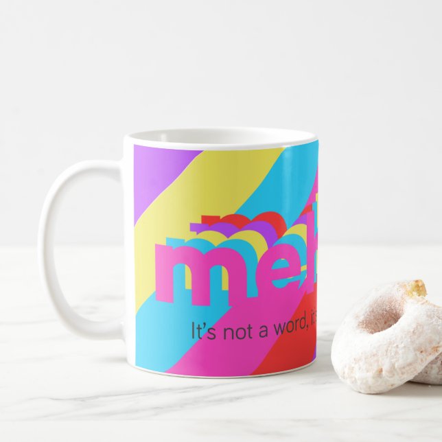 Mehmz Striped Mug (With Donut)