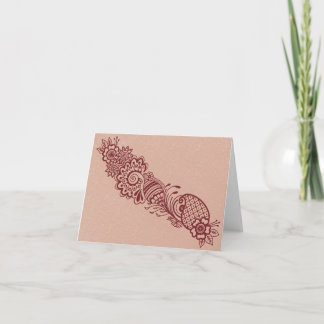 Mehndi Blank Notecard