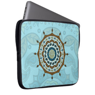 Mehndi Fantasy Copper Laptop Sleeve