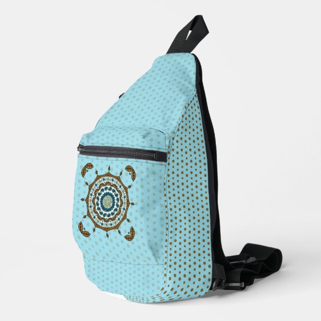 Mehndi Fantasy Copper Sling Bag (Right Corner)