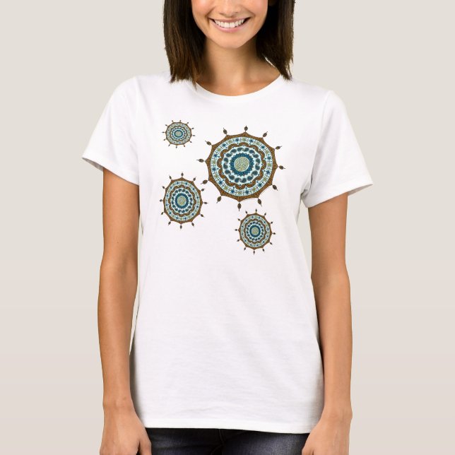 Mehndi Fantasy Copper Women's Light Shirt (Front)