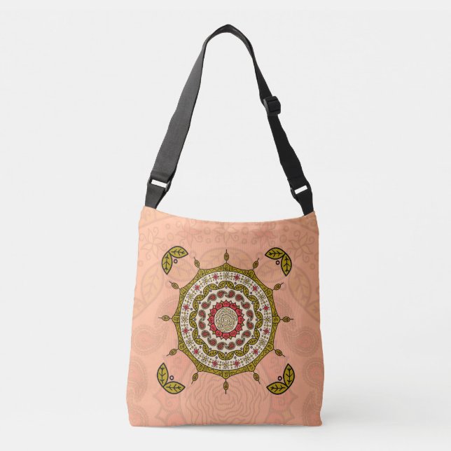 Mehndi Fantasy Gold All-Over-Print Bag (Front)