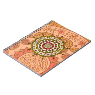 Mehndi Fantasy Gold Notebook
