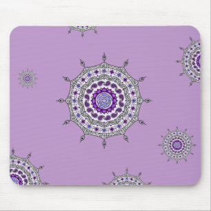 Mehndi Fantasy Silver Mousepad