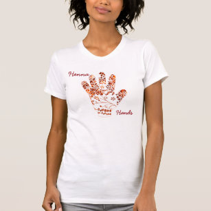 Mehndi Henna Painted Hand Themed T-Shirt
