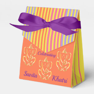 Mehndi Night 3"w x 1.5"l x 3.25"h Favour Box