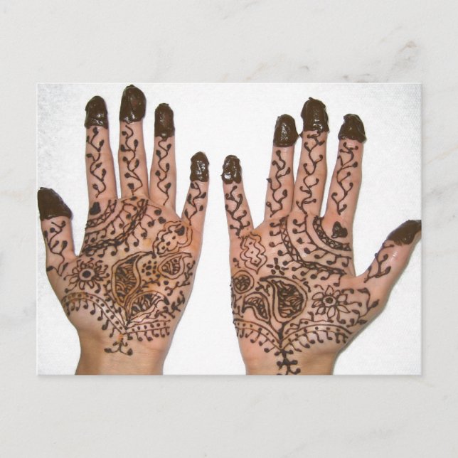 Mehndi Party Invitation Postcard (Front)