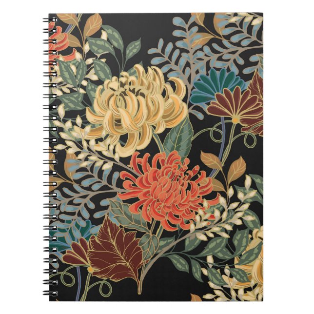 Mehndi Tracery Tile: Ethnic Seamless Design Notebook (Front)