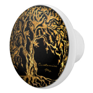 Mehndi Tree of Life (Henna) Ceramic Knob