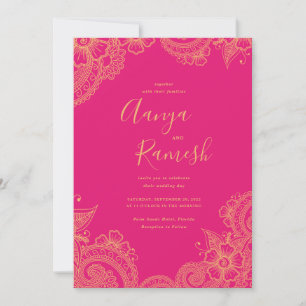 Mehndi Wedding Invitations