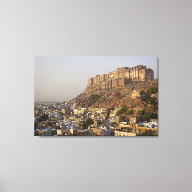 Mehrangarh Fort of Jodhpur. Rajasthan, INDIA. Canvas Print (Front)
