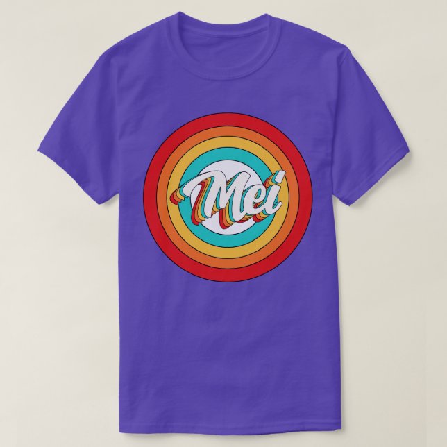 Mei Name Shirt Vintage Mei Circle (Design Front)