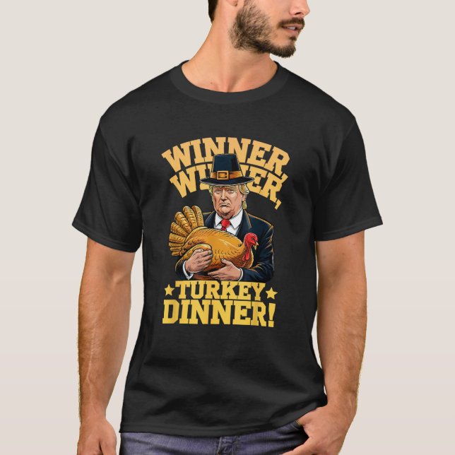 MEILAN Unisex Adults Humour Funny Trump Winner Win T-Shirt (Front)