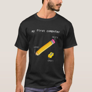 Mein erster Computer Calculator Printer  Gamer Inf T-Shirt