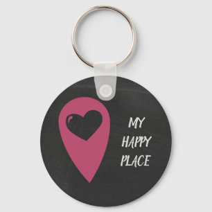 Mein glücklicher Platz Key Ring