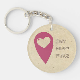 Mein glücklicher Platz Key Ring