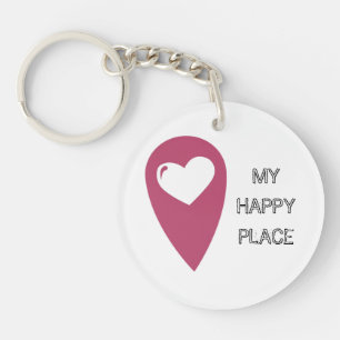 Mein glücklicher Platz Key Ring