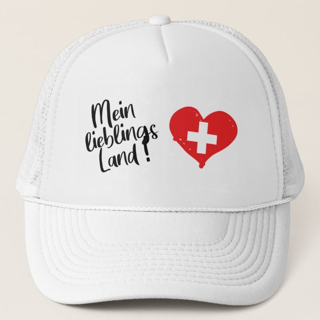 Mein Lieblings Land Trucker Hat (Front)