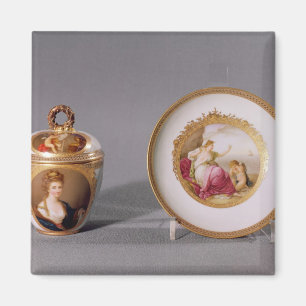 Meissen cup, cover and saucer magnet