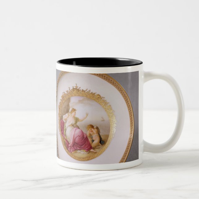 Meissen cup, cover and saucer Two-Tone coffee mug (Right)