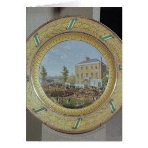 Meissen plate, decorated with a scene of
