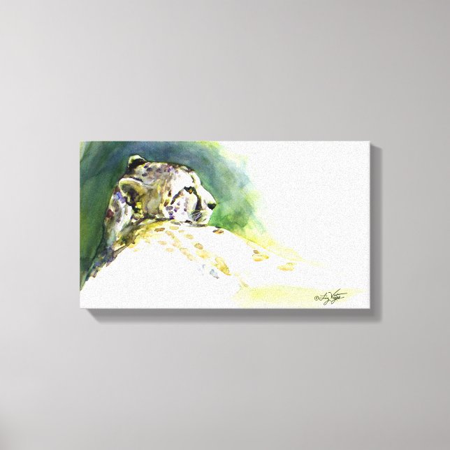 Mejestic Cheetah Wrapped Canvas (Front)
