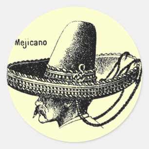 Mejicano-Mexicano Classic Round Sticker