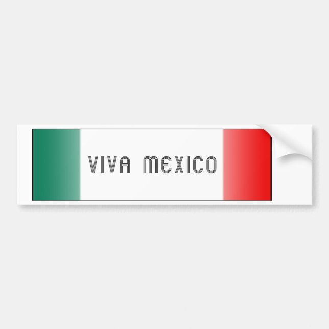 Mejico Flag Bumper Sticker (Front)