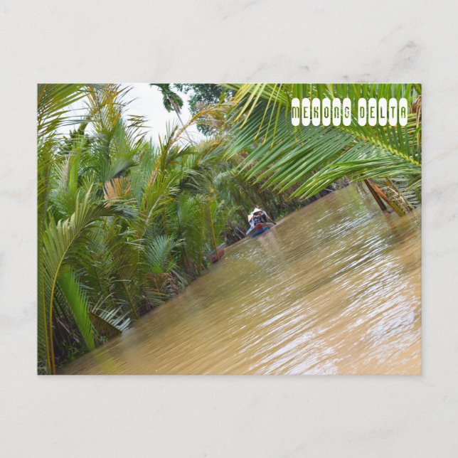 Mekong Delta River in Vietnam Postcard (Front)
