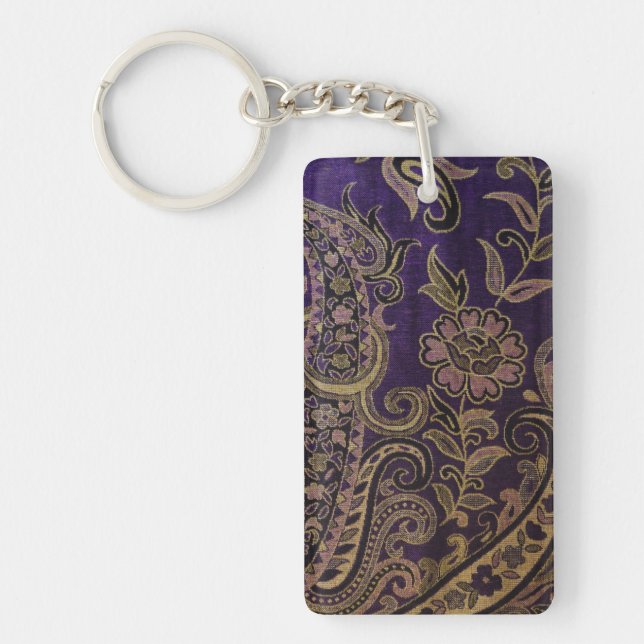 Mekong Floral Detail Key Ring (Front)