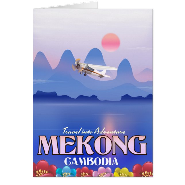 Mekong River Cambodia Vacation poster (Front)