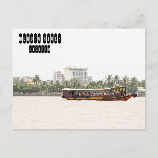 Mekong River in Vietnam Postcard (Front)