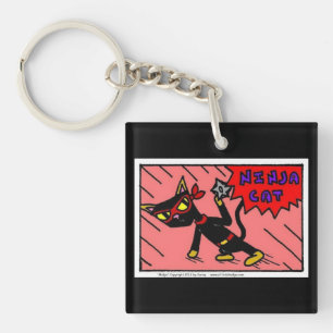 Mel NINJA CAT Acrylic Keychain