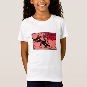 Mel NINJA CAT Girls Baby Doll T-Shirt