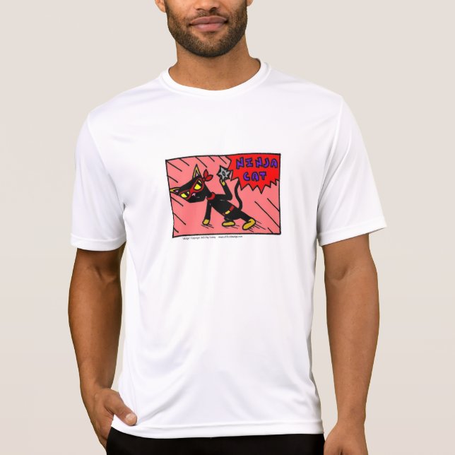 Mel NINJA CAT Mens Performance T-Shirt (Front)
